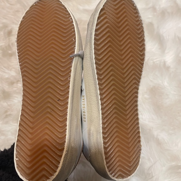 Golden Goose Super-Star White Vacchetta Tan Suede Patch - Picture 4 of 9